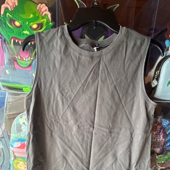 Uniqlo Tank Top Cotton Gray Small Women - Picture 1 of 6